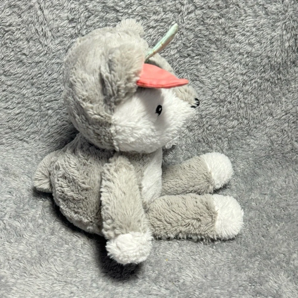 Lambs & Ivy Fox Plush 12” Gray White Stuffed Animal Toy Woodland Nursery Decor
